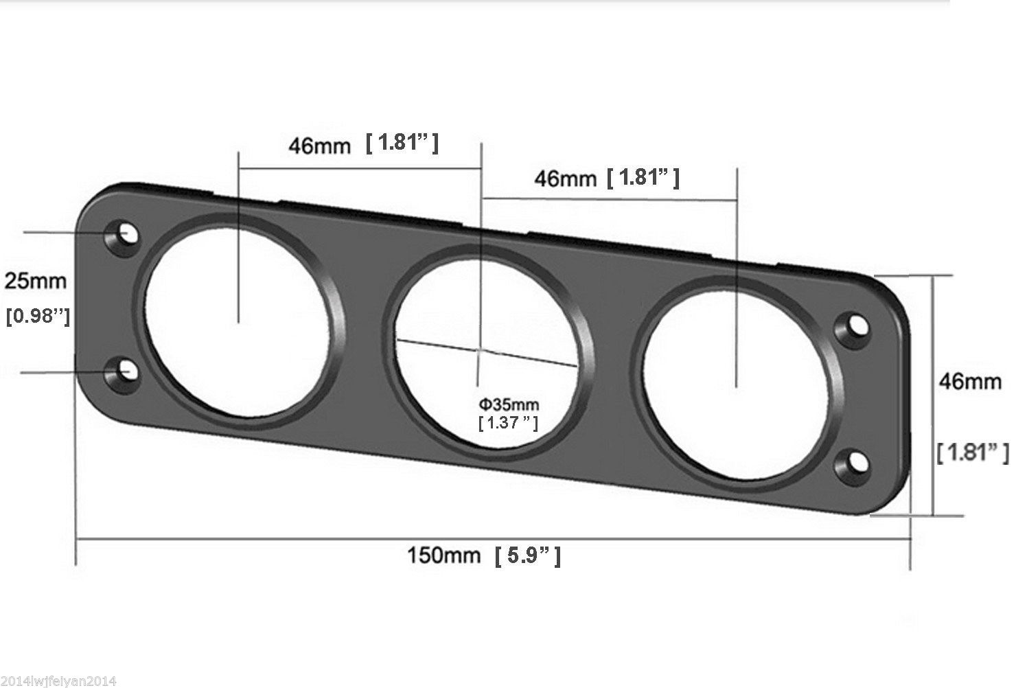 panel 3-dimenzije - inch