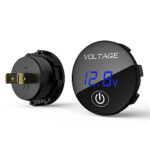 Voltmetar 5 do 48V - digitalni - okrugli sa prekidačem