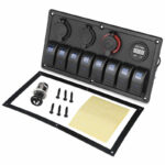 Panel sa osam prekidača + USB + 12V + V + upaljač