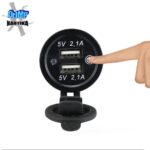 USB punjač 2.1/2.1A sa prekidačem